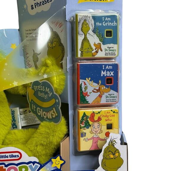 Little Tikes Story Dream Machine The Grinch Plush and 3 Dreamers Books Dr Seuss - Picture 4 of 11